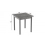 Стол кухонный Ferrum-decor Диего 75x70x70 Серый ДСП Бетон 16мм (FRD-105574)