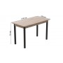 Стол кухонный Ferrum-decor Марио 75x120x70 Черный ДСП Сан-Марино 16мм (FRD-105664)
