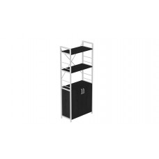 Етажерка 3/60 Ferrum-decor Серії Конект із тумбою 144x60x28 Білий ДСП Артизан (FRD-104454)