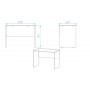 Стол компьютерный Алесандро Ferrum-decor 750x1000x600 ДСП Бетон 16 мм (FRD-104715)