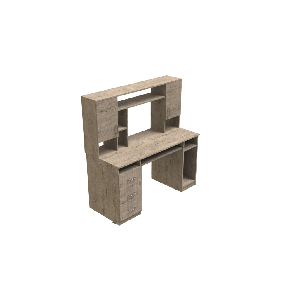 Стол компьютерный Анжело Ferrum-decor 1400x1422x600 ДСП Дуб Сан-Марино 16 мм (FRD-104705)