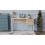 Компьютерный стол Ferrum-decor Гарри 75x140x70 белый ДСП Дуб Сан-Марино 32мм (FRD-101019)