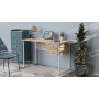 Компьютерный стол Ferrum-decor Гарри 75x140x70 белый ДСП Дуб Сан-Марино 32мм (FRD-101019)