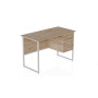 Компьютерный стол Ferrum-decor Гарри 75x120x70 белый ДСП Дуб Сан-Марино 32мм (FRD-101009)