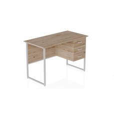 Комп'ютерний стіл Ferrum-decor Гаррі 75x140x70 білий ДСП Дуб Сан-Марино 32мм (FRD-101019)