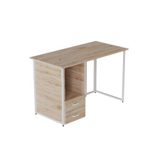 Комп'ютерний стіл Ferrum-decor Отто 75x120x60 білий ДСП Дуб Сан-Марино 32мм (FRD-101029)