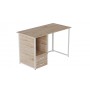 Компьютерный стол Ferrum-decor Отто 75x120x60 белый ДСП Дуб Сан-Марино 32мм (FRD-101029)