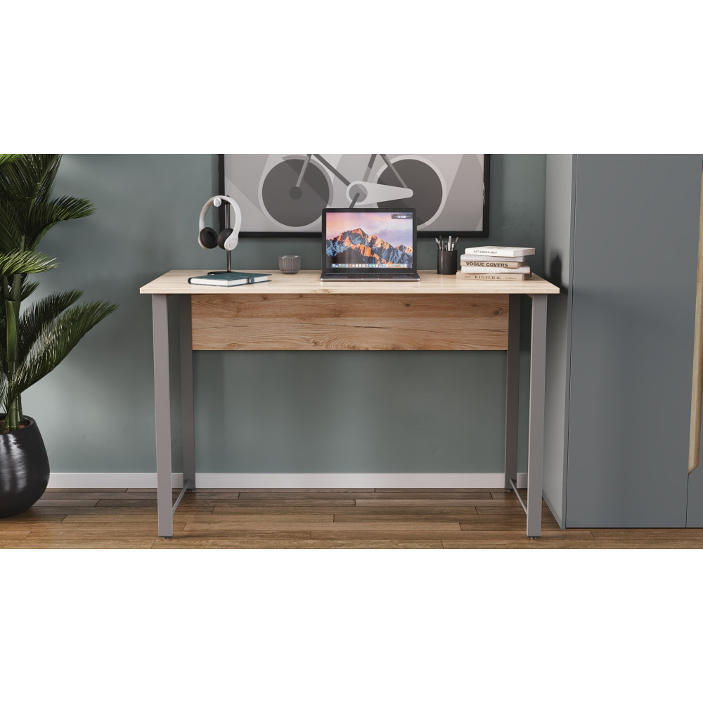 Компьютерный стол Ferrum-decor Курт 75x120x70 серый ДСП Дуб Сан-Марино 16мм (FRD-101870)