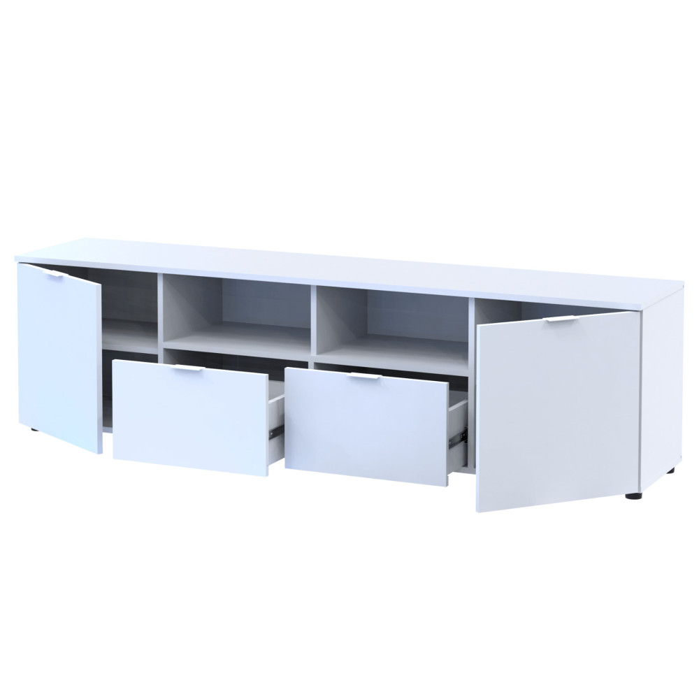 Тумба под ТВ Doros Рон 4 180х38х50 см Белый (DRS-011298)