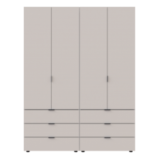 Комплект шаф для одягу Doros Гелар (2 шт.) 155х49,5х203,4 см Кашемір (DRS-011238)