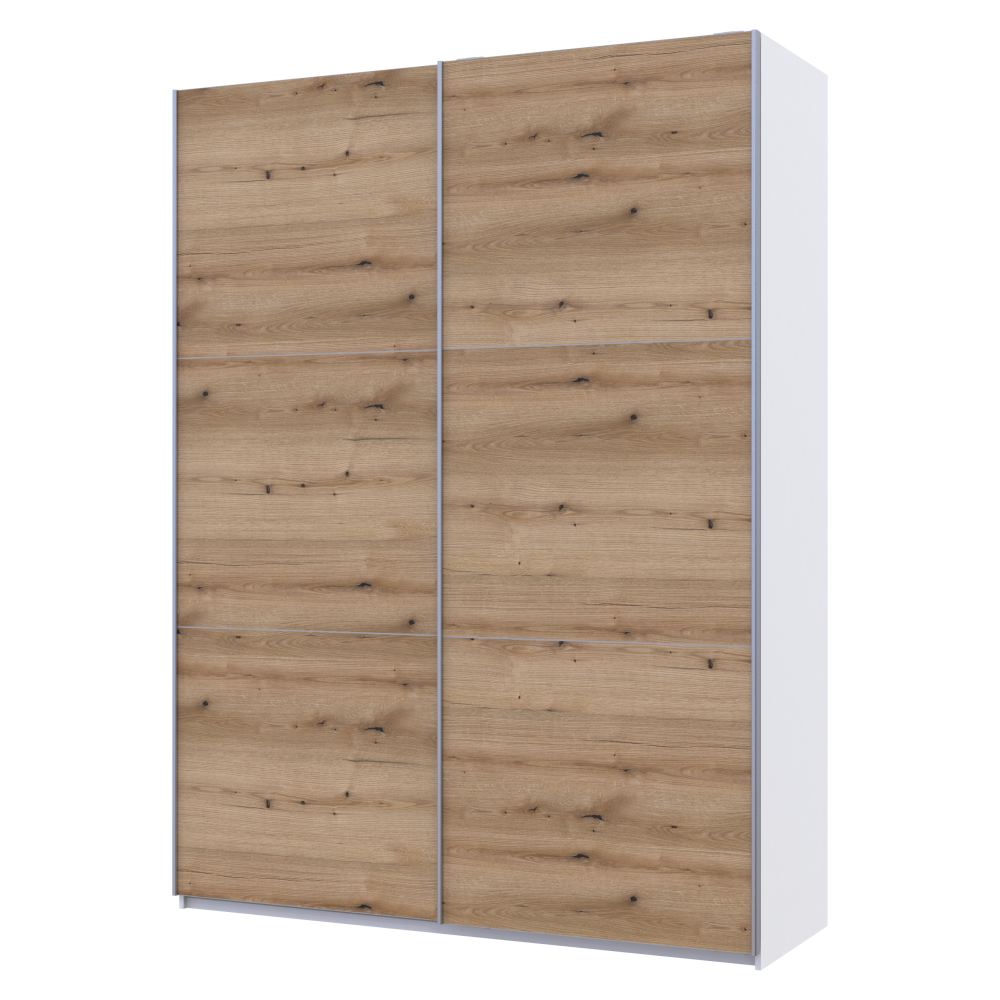 Шкаф-купе двухдверный Doros G-Caiser 180х60х240 см Белый/Дуб евок (DRS-011007)