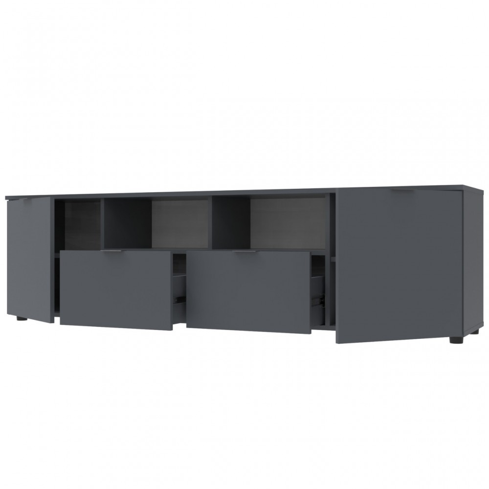 Тумба под ТВ Doros Рон 4 180х38х50 см Графит (DRS-011299)