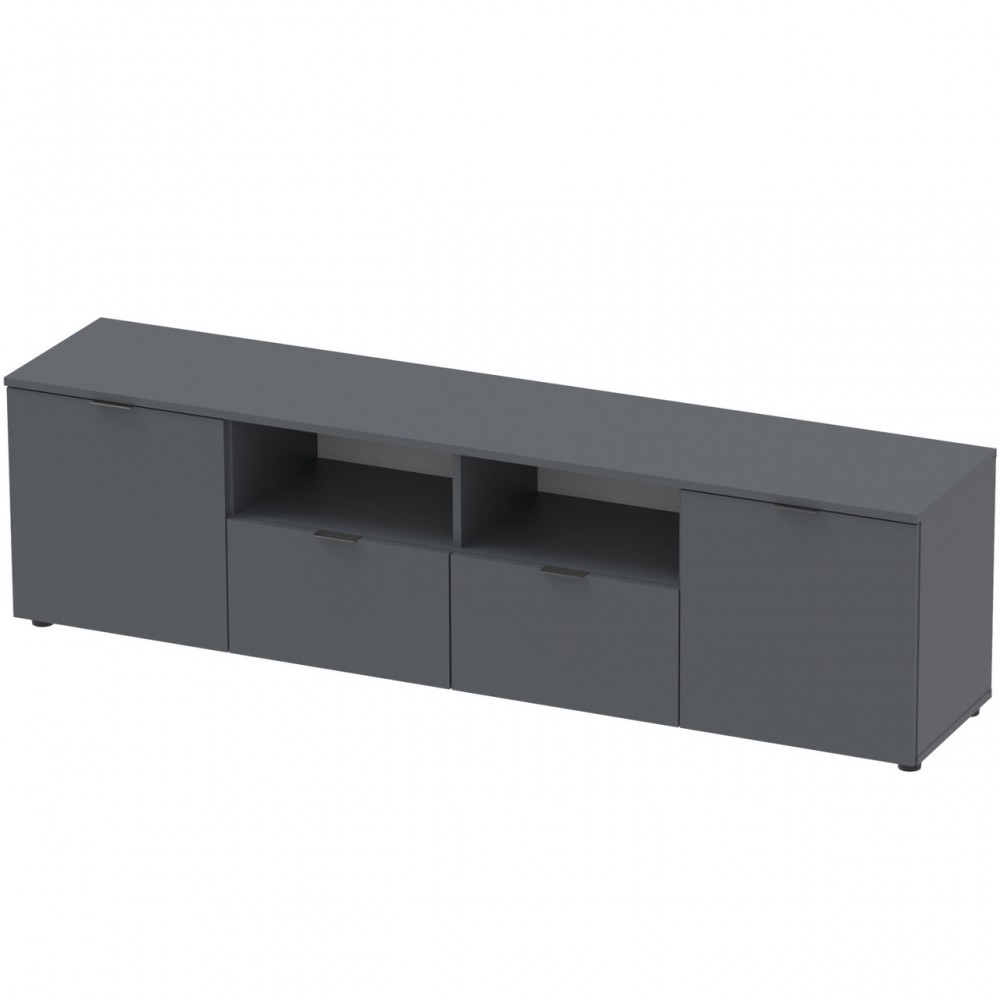 Тумба под ТВ Doros Рон 4 180х38х50 см Графит (DRS-011299)