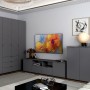 Тумба под ТВ Doros Рон 4 180х38х50 см Графит (DRS-011299)