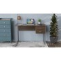 Письменный стол Ferrum-decor Гарри 75x140x60 серый ДСП Белое 16мм (FRD-101461)