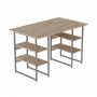 Компьютерный стол Ferrum-decor Карэн 75x140x60 серый ДСП Дуб Сан-Марино 16мм (FRD-102431)