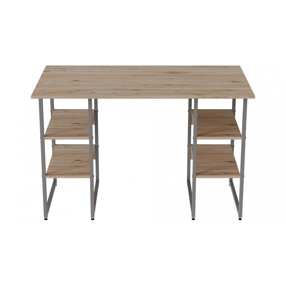 Компьютерный стол Ferrum-decor Карэн 75x140x70 серый ДСП Дуб Сан-Марино 16мм (FRD-102451)