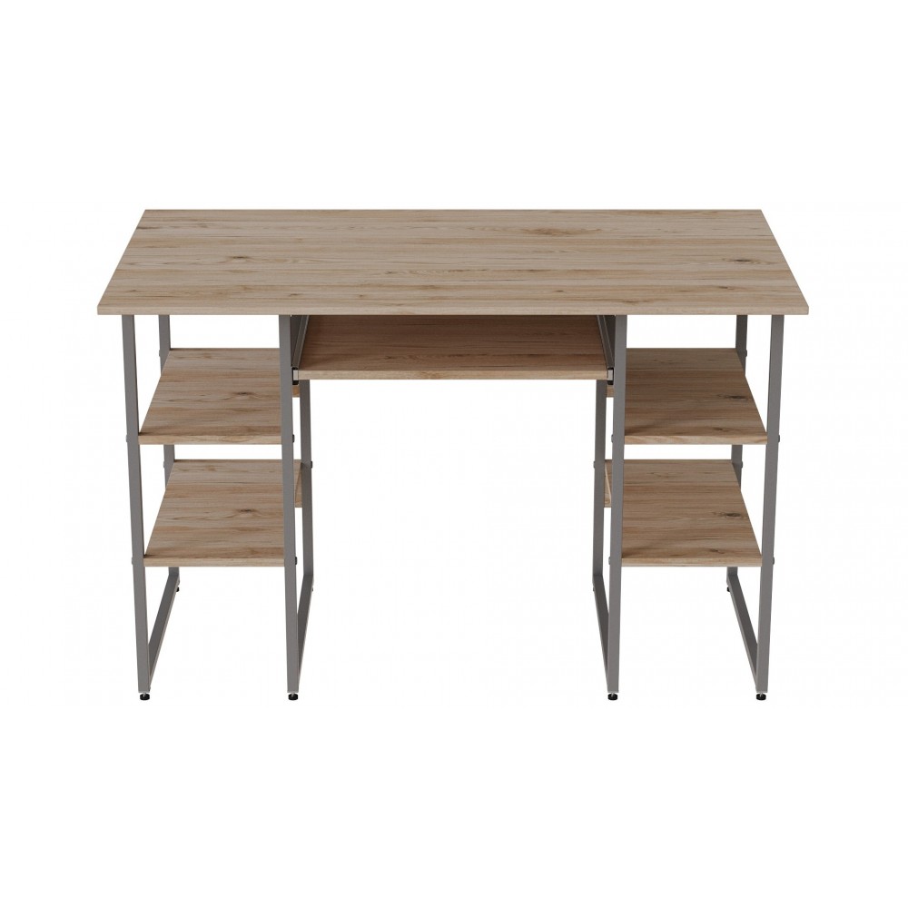 Компьютерный стол Ferrum-decor Тим 75x140x60 серый ДСП Дуб Сан-Марино 16мм (FRD-102471)