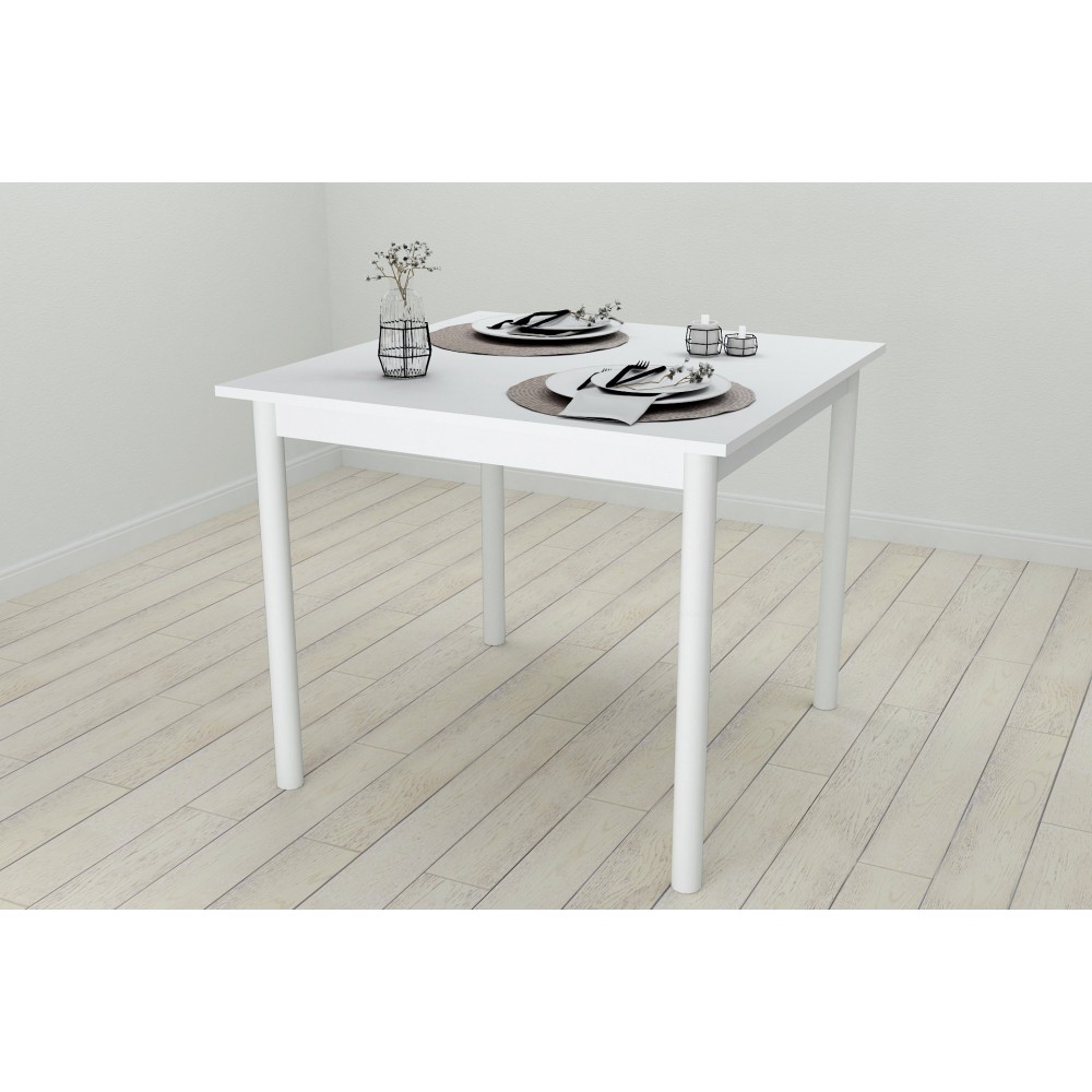Стол кухонный Ferrum-decor Агата 75x90x90 Белый ДСП Белое 16мм (FRD-106257)