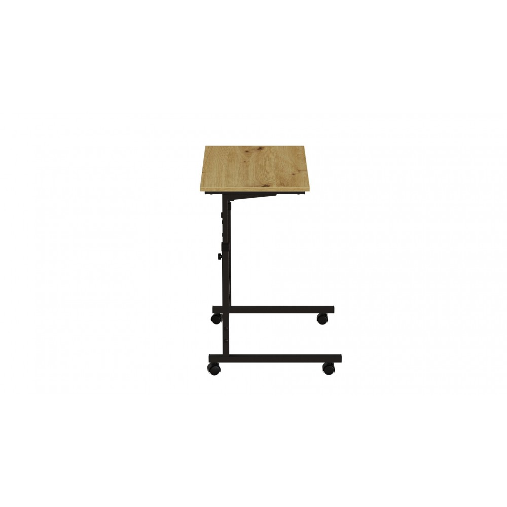 Стол приставной Ferrum-decor Амиго 62x60x40 металл Черный ДСП Дуб Артизан 16мм (FRD-102531)