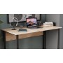 Компьютерный стол Ferrum-decor Курт 75x140x60 черный ДСП Дуб Сан-Марино 16мм (FRD-102031)