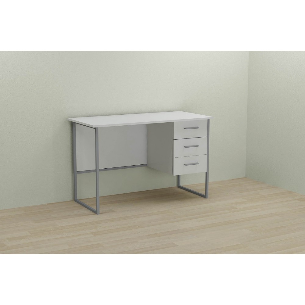 Письменный стол Ferrum-decor Гарри 75x120x70 серый ДСП Белое 16мм (FRD-101471)