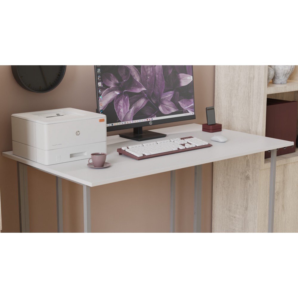 Письменный стол Ferrum-decor Ханна 75x120x70 серый ДСП Белое 16мм (FRD-101431)