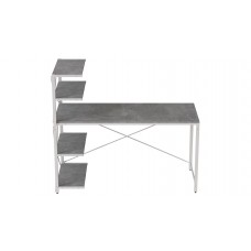 Компьютерный стол Ferrum-decor Джек 75x140x70 Белый ДСП Бетон (FRD-105320)