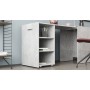 Стол-тумба трансформер Смарт 1/2 Ferrum-decor 750x1450x600 ДСП Бетон 16 мм (FRD-105080)