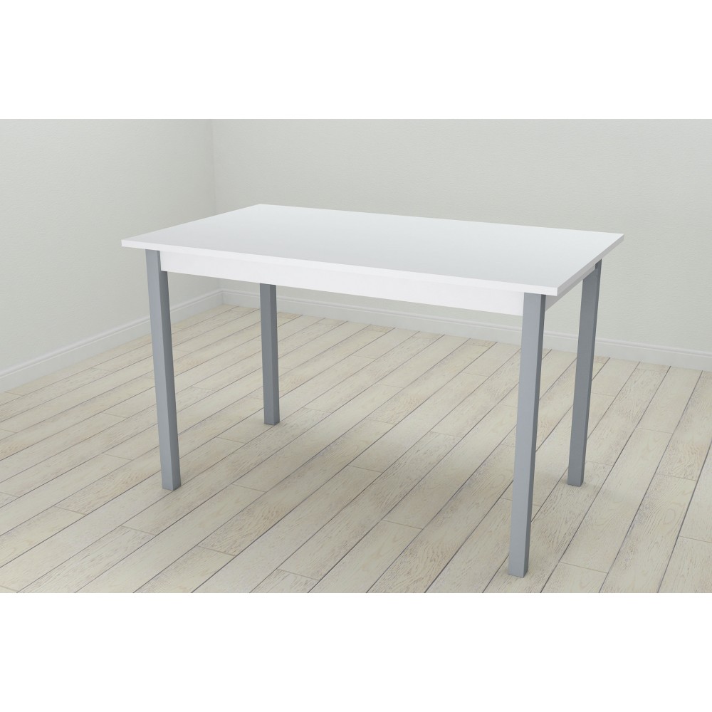 Стол кухонный Ferrum-decor Марио 75x120x60 Серый ДСП Белое 16мм (FRD-106200)