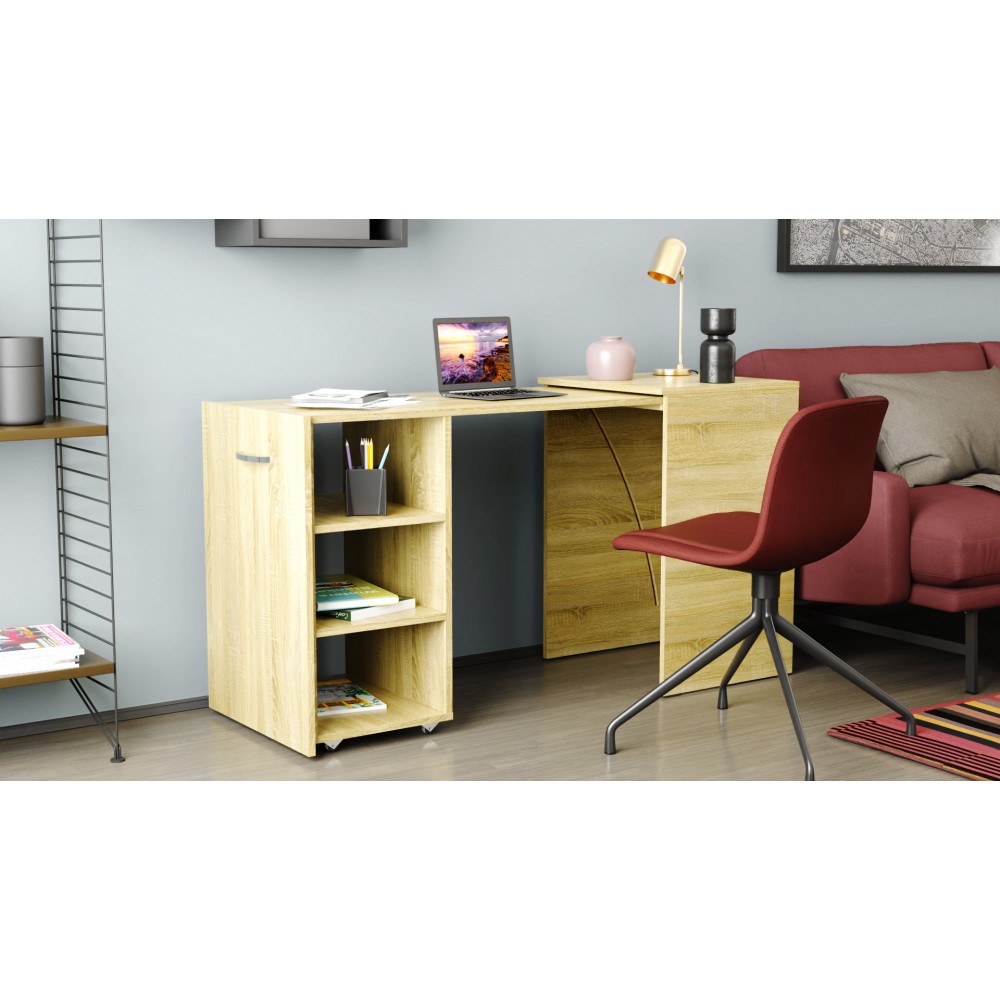 Стол-тумба трансформер Смарт 1/1 Ferrum-decor 750x1450x500 ДСП Дуб Сонома 16 мм (FRD-105070)