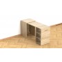 Стол-тумба трансформер Смарт 1/1 Ferrum-decor 750x1450x500 ДСП Дуб Сонома 16 мм (FRD-105070)