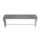 Полка настенная Ferrum-decor Комфи 260x700x240 металл Белый ДСП Бетон 16 мм (FRD-102771)