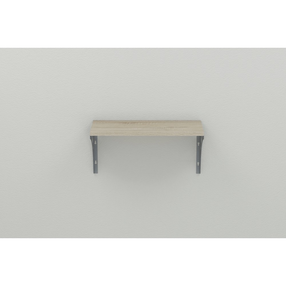 Полка настенная Ferrum-decor Ханди 2 240x500x240 металл Серый ДСП Сонома 16 мм (FRD-102571)