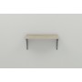 Полка настенная Ferrum-decor Ханди 2 240x500x240 металл Серый ДСП Сонома 16 мм (FRD-102571)