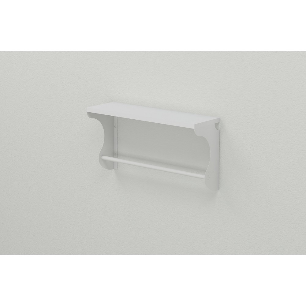 Полка настенная Ferrum-decor Юзиби 270x600x150 металл Белый ДСП Белое 16 мм (FRD-102681)