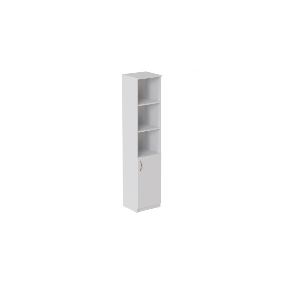 Пенал Анжело Ferrum-decor на 4 полиці з 1 дверима 1900x400x380 ДСП Біле 16 мм (FRD-104911)