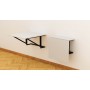 Стол раскладной Александр 1 Ferrum-decor 750x600x700 Черный металл ДСП Белое 16 мм (FRD-104892)