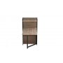 Стол книжка с этажеркой Практик 1 Ferrum-decor 1200x640x990 Черный металл ДСП Дуб Сан-Марино 16 мм (FRD-104612)