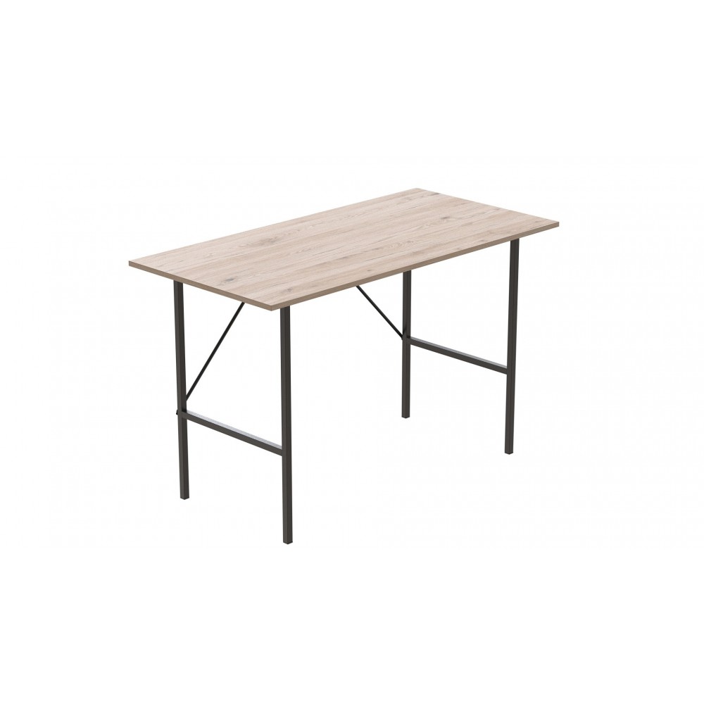 Стол письменный Line Тайм Ferrum-decor 750x1000x600 Черный металл ДСП Дуб Сан-Марино 16 мм (FRD-104872)