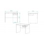 Стол компьютерный Бад Ferrum-decor 750x1000x700 ДСП Белое 16 мм (FRD-104764)
