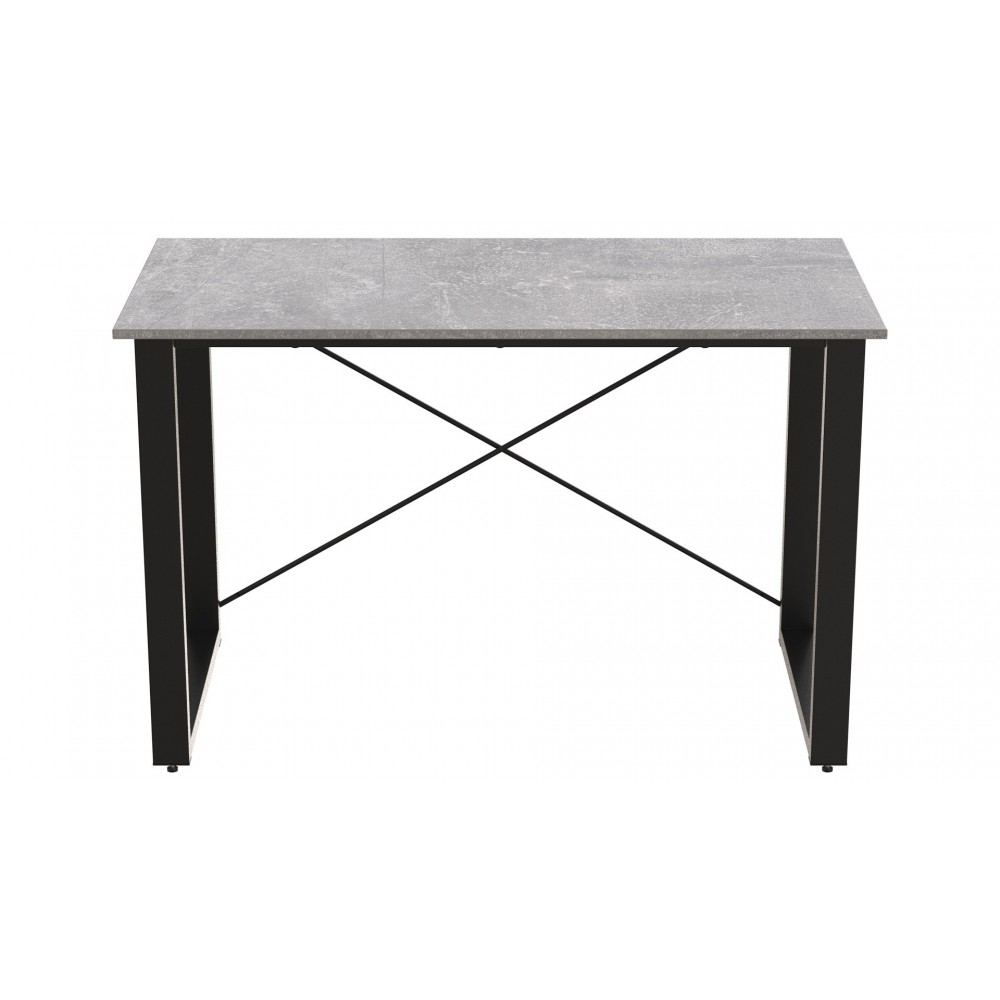 Письменный стол Ferrum-decor Драйв 750x1200x600 Черный металл ДСП Бетон 16 мм (FRD-103114)