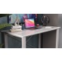 Письменный стол Ferrum-decor Драйв 750x1200x700 Серый металл ДСП Бетон 16 мм (FRD-103184)
