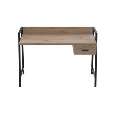 Письмовий стіл Ferrum-decor Комфорт 750x1200x600 Чорний метал ДСП Дуб Сан-Марино 32 мм (FRD-103444)