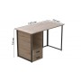Компьютерный стол Ferrum-decor Отто 75x140x70 черный ДСП Дуб Сан-Марино 16мм (FRD-103604)