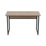 Компьютерный стол Ferrum-decor Коди 75x120x60 черный ДСП Дуб Сан-Марино 16мм (FRD-103744)