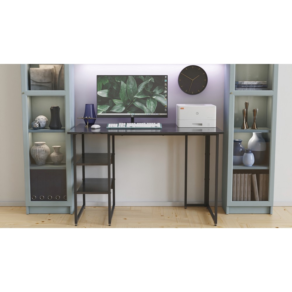 Компьютерный стол Ferrum-decor Гарри 75x120x60 черный ДСП Дуб Сан-Марино 16мм (FRD-103534)