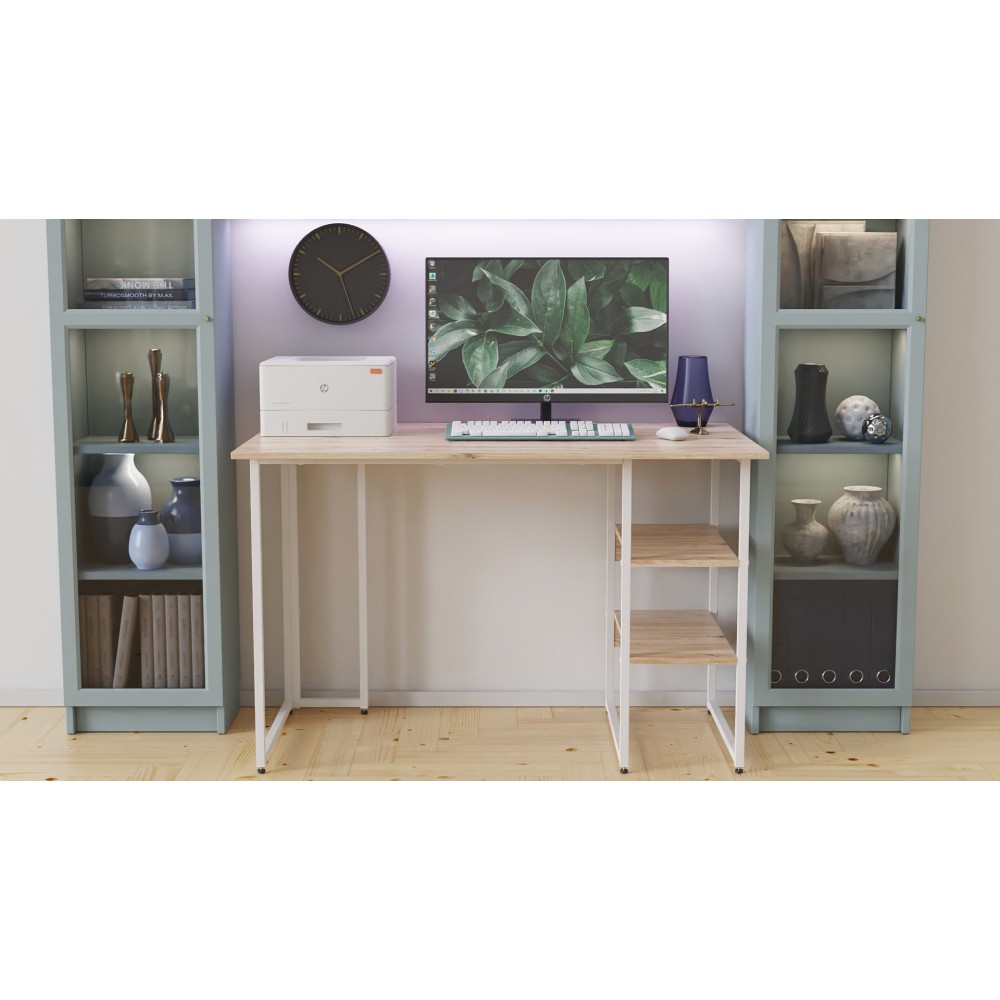 Компьютерный стол Ferrum-decor Гарри 75x120x70 черный ДСП Дуб Сан-Марино 16мм (FRD-103554)