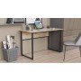 Компьютерный стол Ferrum-decor Коди 75x120x60 черный ДСП Дуб Сан-Марино 16мм (FRD-103744)