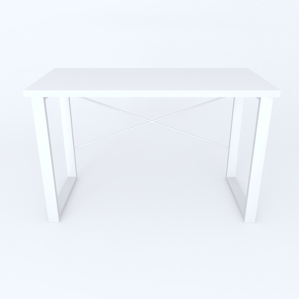 Письменный стол Ferrum-decor Драйв 750x1200x700 Белый металл ДСП Белое 32 мм (FRD-103394)